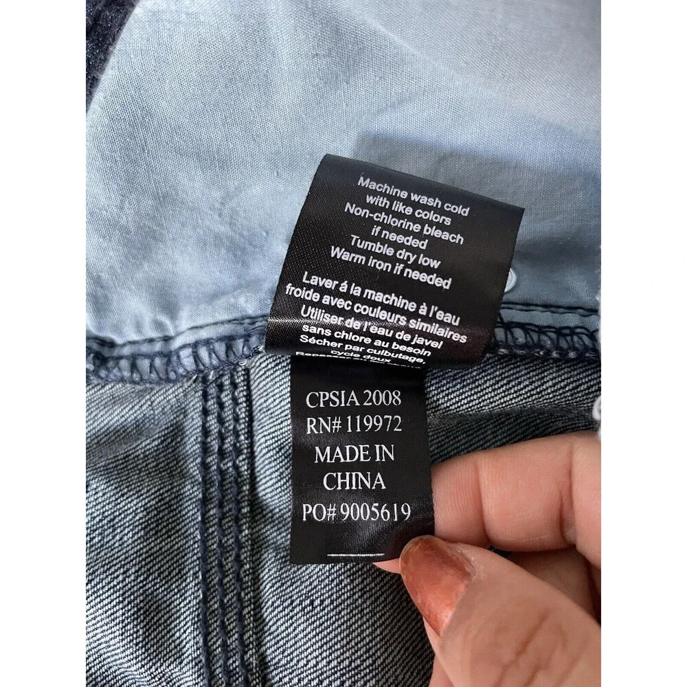 Parish Nation Men’s Patched Embroidered Distressed Jeans Size 40x35